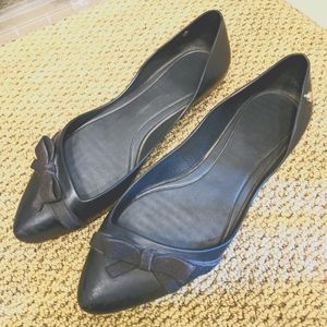 Melissa pointy toe ballet flats with bow